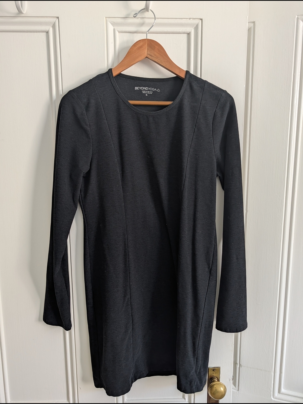 Beyond Yoga Black Long Sleeve Tunic Dress